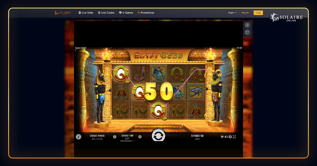 Egypt Gods Slot eGames Casino from Evolution Play | Solaire Online