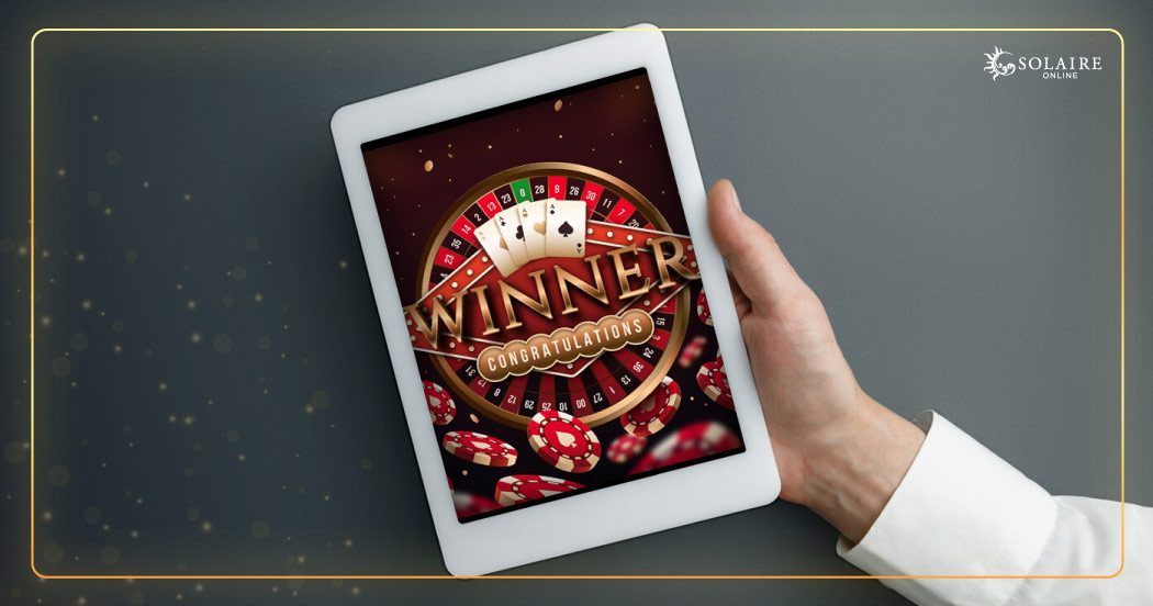 : How To Win Online Casino - A Person Winning Online Casino Via Tablet