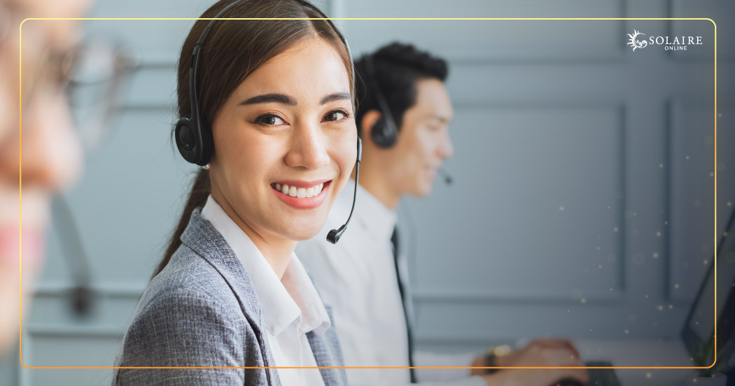 Solaire Online Casino Everything You Need To Know About Customer Support - A Lady CS Representative
